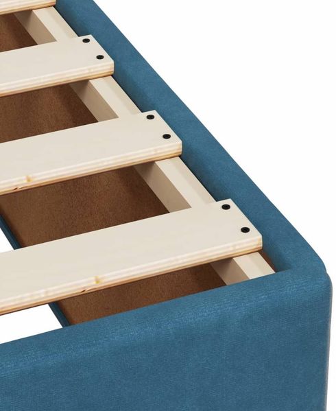 vidaXL Boxspringbett mit Matratze Blau 160x200 cm Samt 3286364 Bild 10