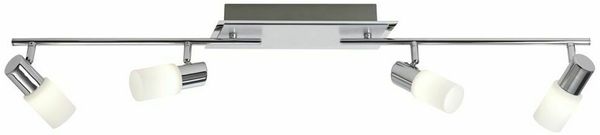4-flammiger LED Deckenstrahler CLAPTON mit Glasschirmen, Breite 96cm Bild 2