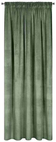 Design91 Vorhang Samtvorhänge 140x270 cm 135x300 cm (1 St), Kräuselband, blickdicht, Samt, Wohnzimmer Tunnelzug