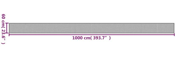 vidaXL Teppich Rechteckig Dunkelbraun 60x1000 cm Bambus 376863 Bild 8