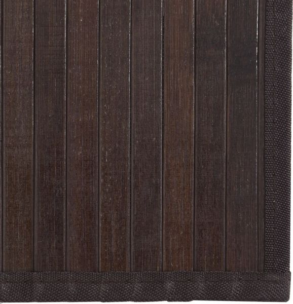 vidaXL Teppich Rechteckig Dunkelbraun 60x1000 cm Bambus 376863 Bild 6