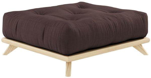 Karup Design SENZA Futonhocker Gestell Natur, Matratze Brown