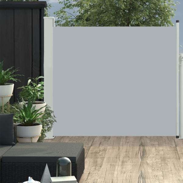 vidaXL Ausziehbare Seitenmarkise 100x300 cm Grau 48374