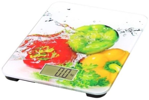 Omega OBSKW Elektronische Küchenwaage 8 kg 1 g Mehrfarbig Gehärtetes Glas Glas