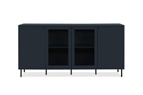 Sideboard >Caracas< in Navy blau - 180x90x40cm (BxHxT)