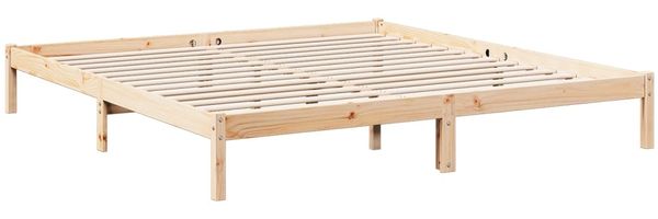 vidaXL Extra langes Massivholzbett ohne Matratze 200x220 Kiefernholz 852426 Bild 3