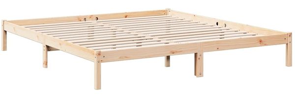 vidaXL Extra langes Massivholzbett ohne Matratze 200x220 Kiefernholz 852426 Bild 6