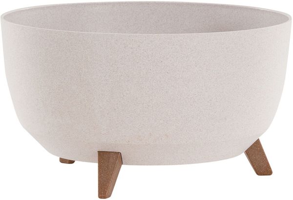 Siena Garden Pflanzgefäß OSLO, Kunststoff auf Füßen mit Einsatz creme 47 cm