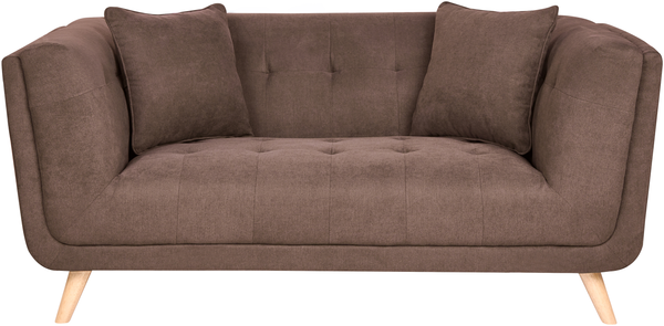 Sofa 2-Sitzer HABO Stoff Dunkelbraun