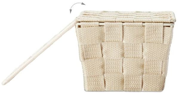 Relaxdays 3 x Aufbewahrungskorb mit Deckel beige Bild 7