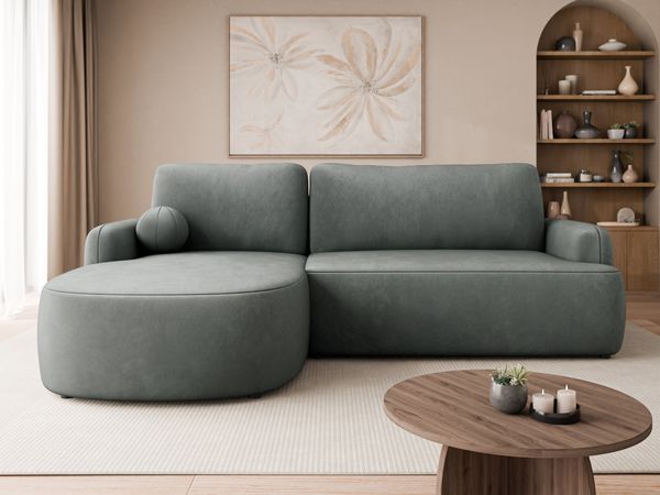 Ecksofa Loridu (Farbe: Magic Velvet 2217, Seite: Links)