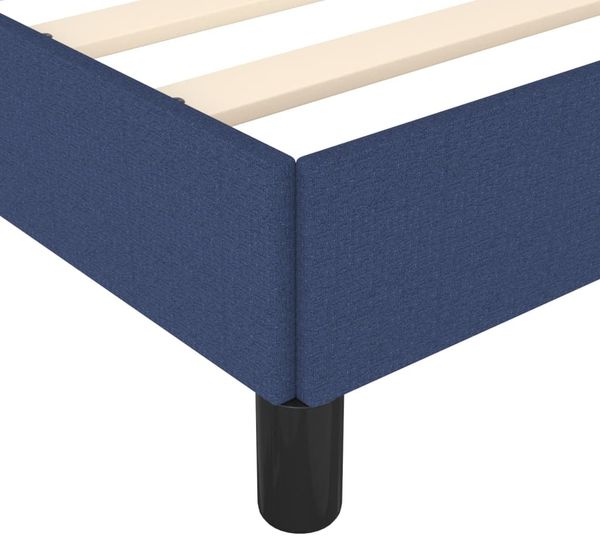 vidaXL Bettgestell ohne Matratze Blau 180x200 cm Stoff 346742 Bild 7