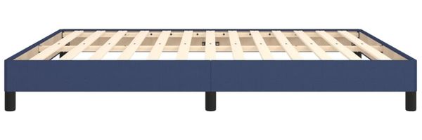 vidaXL Bettgestell ohne Matratze Blau 180x200 cm Stoff 346742 Bild 6