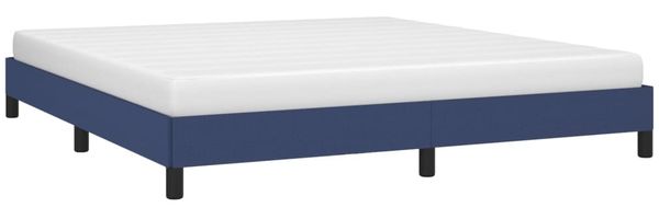 vidaXL Bettgestell ohne Matratze Blau 180x200 cm Stoff 346742 Bild 3