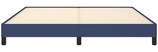 vidaXL Bettgestell ohne Matratze Blau 180x200 cm Stoff 346742 Bild 5