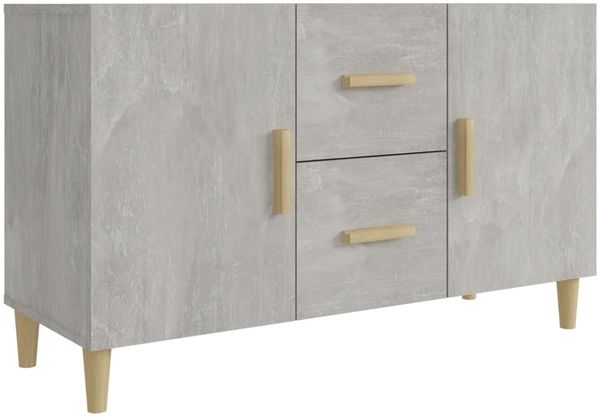 Sideboard, Kommode Betongrau 100x36x60 cm Holzwerkstoff j1142p
