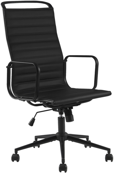 CLP Bürostuhl ergonomisch Nelson, Schreibtischstuhl mit Wippmechanismus, Kunstleder,schwarz