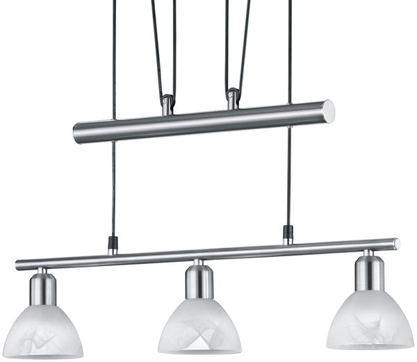 Stilvolle 18 Watt LED Hängeleuchte in Nickel matt Bild 5