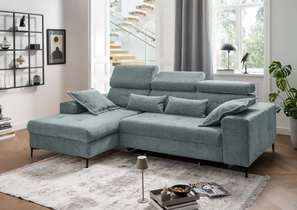 Sofa Neapel von Benformato mit Sitzvorschub und Staukasten