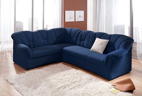 DOMO collection Ecksofa Papenburg B/T/H: 242/190/84 cm L-Form, wahlweise mit Bettfunktion, Langer Schenkel links oder rechts