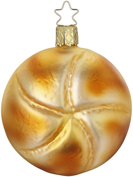 Frühstücksbrötchen 8,5cm Inge-Glas® Köstlichkeiten Weihnachtsschmuck