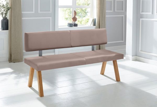 OTTO home Bank Mobilar Rio, mit Rückenlehne und aus Massivholz