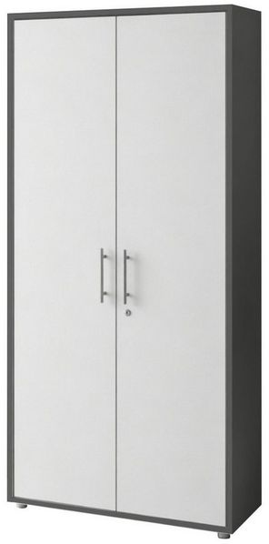 BMG Möbel Aktenschrank Office Edition abschließbar, 5 Ordnerhöhen, Platz für über 45 DIN A4 Ordner