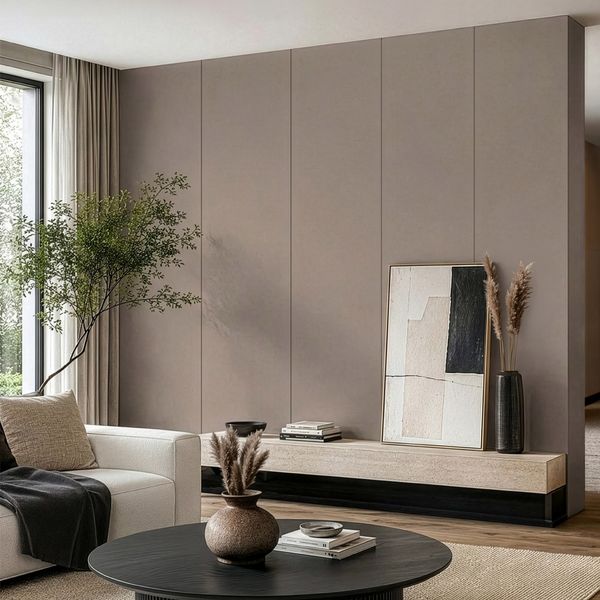 HOME DELUXE Wandpaneel VENOM - 4er Set Taupe Softtouch Matt