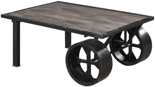 Couchtisch Mango 110x80x43 grau lackiert Railway #233