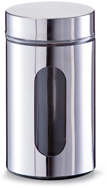 ZELLER 19946 Vorratsglas 900 ml EDELSTAHL, ca. Ø 10,2 x 18 cm, ca. 685 g