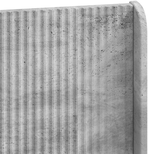 vidaXL Bettgestell mit Stauraum und Kopfteil Betongrau 150 x 200 cm 3414456 Bild 9