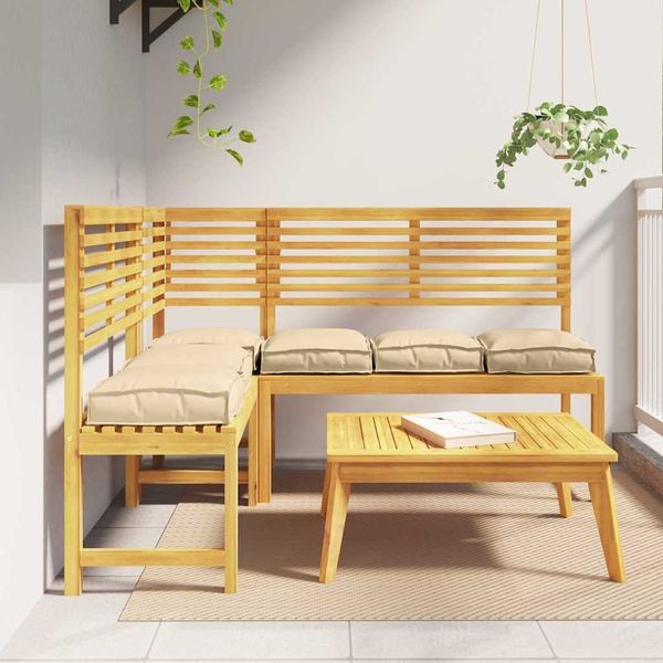 vidaXL Kissen 6 pcs Beige 40 x 40 x 8 cm Oxford-Stoff 42001601