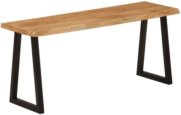 vidaXL Bank Baumkante 105 cm Massivholz Akazie 372754
