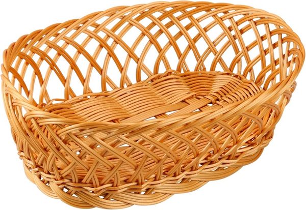 KESPER® Brotkorb Brot- & Obstkorb, oval, 5er Set, Kunststoff, (Set, 5-tlg), Breite ca. 31 cm