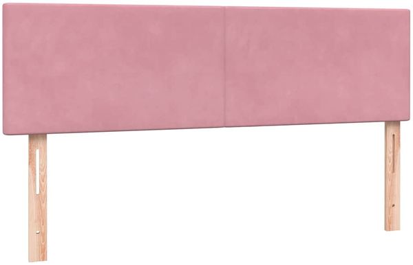 vidaXL Boxspringbett mit Matratze & LED Rosa 140x220 cm Samt 3316742 Bild 7