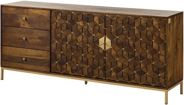 Sideboard Mango 180x40x77 braun geölt DIAMOND #210