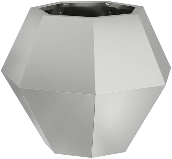 vidaXL Pflanzkübel 2 pcs Silber 50 x 50 x 40 cm Verzinkter Stahl 884063 Bild 4