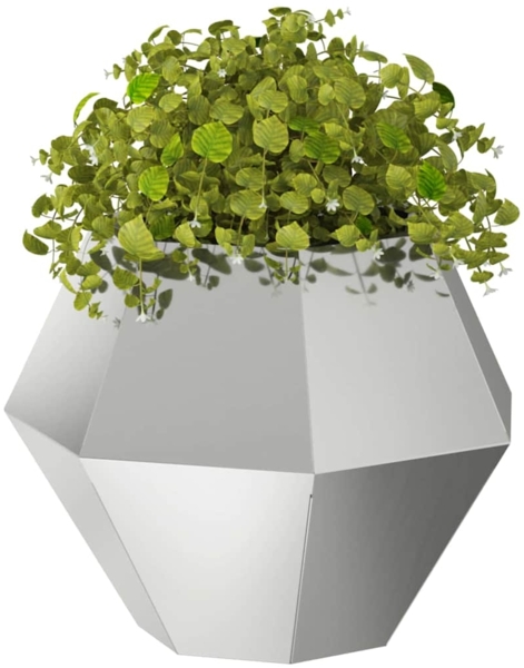 vidaXL Pflanzkübel 2 pcs Silber 50 x 50 x 40 cm Verzinkter Stahl 884063 Bild 2