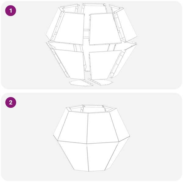 vidaXL Pflanzkübel 2 pcs Silber 50 x 50 x 40 cm Verzinkter Stahl 884063 Bild 8