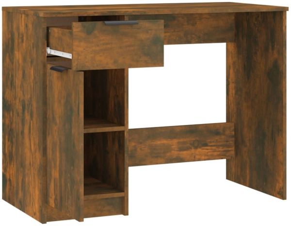 Schreibtisch Holzwerkstoff, Räuchereiche, 100 x 50 x 75 cm Bild 8