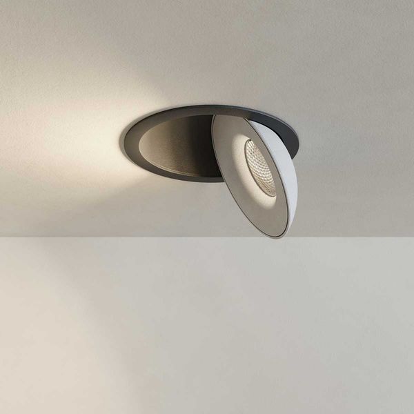 s.luce Santa Deep LED-Einbaustrahler schwenkbar & dimmbar Schwarz, Weiß