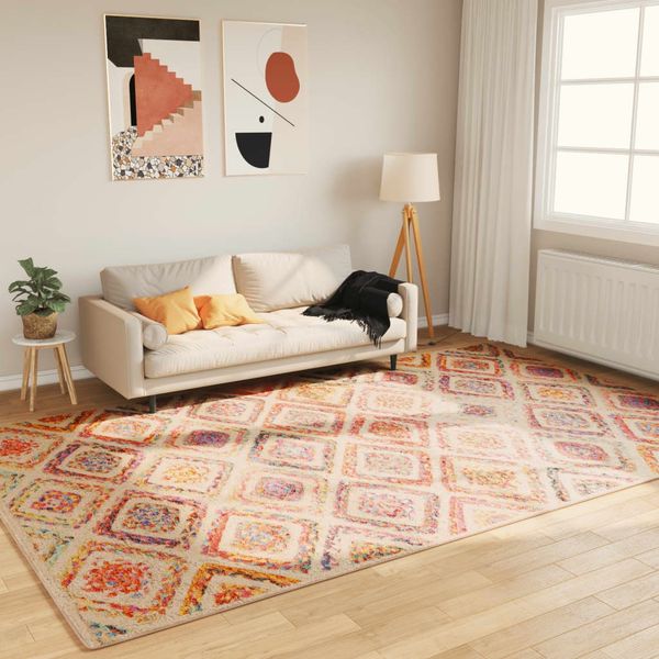vidaXL Teppich Waschbar Mehrfarbig 190x300 cm 136589