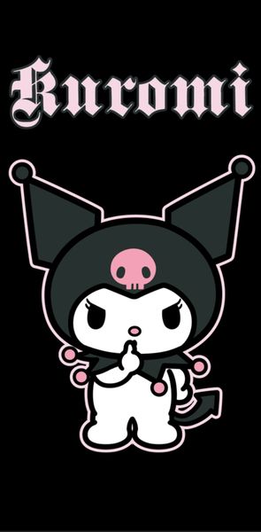 Hello Kitty Kuromi Strandtuch 70 × 140 cm für Strand und Schwimmbad oder Badezimmer