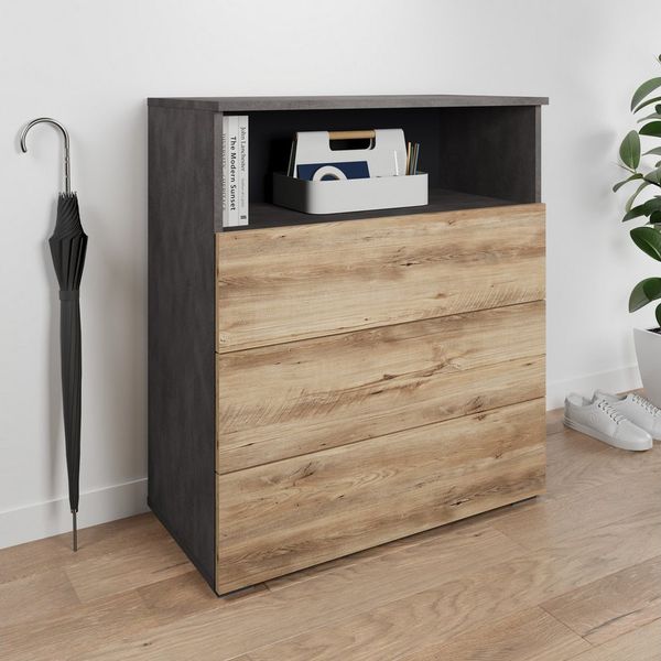 OTTO home Kommode Paris, mit 3 Schubkästen (Breite 70 cm)