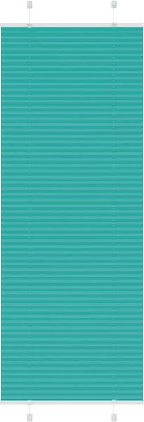 vidaXL Plissee Petrolgrün 80x200 cm Stoffbreite 79,4 cm Polyester 4015411