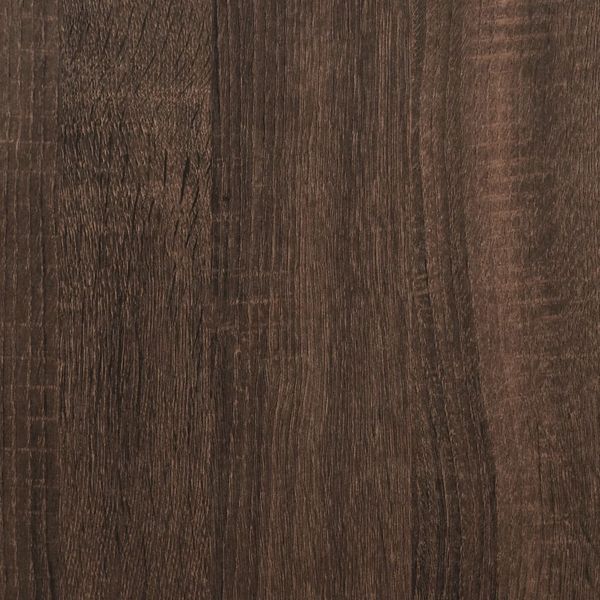 vidaXL Bettgestell Braun Eichen-Optik 90x200 cm Holzwerkstoff Metall 845521 Bild 8