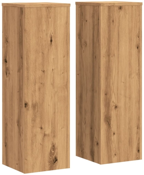 vidaXL Pflanzenständer 2 Stk. Artisan-Eiche 25x25x80 cm Holzwerkstoff 852950
