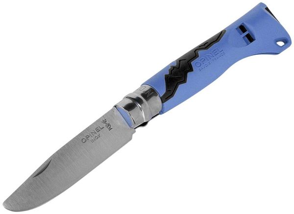 Opinel Outdoor Junior No. 07 Taschenmesser mit Pfeife blau