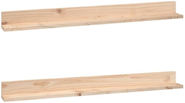 vidaXL Wandregale 2 Stk. 110x11x9 cm Massivholz Kiefer 823609