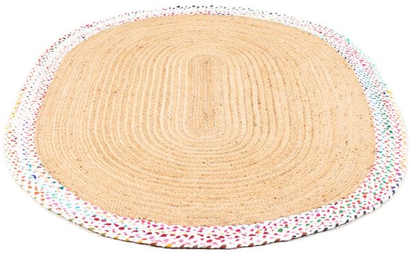 Juteteppich - Dreors 200 x 140 cm - natur - oval Bild 3